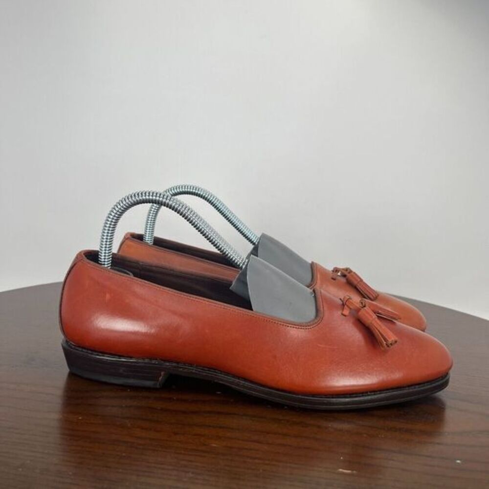 Allen Edmonds Loafer Shoes Women's 6 Rust Leather Tasseled Casual Slip-On 71855 - Picture 4 of 16